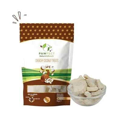 Image of Pawfect Foods Nature&#039;s Much Freeze Dried Crunchy Coconut Treats