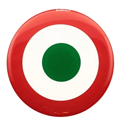 Image of 90mm Italian Air Force Target Mod 3D Decal Front or Side Domed sticker