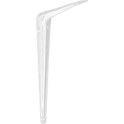 Image of Merriway BH05462 (4 Pcs) London Style Shelf Brackets 125 x 100mm (5 4 Inch) White Pack of Pieces