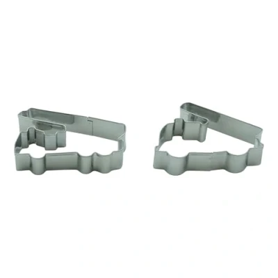Image of BekkiB Set of 2 Cookie Cutters &quot;Fire Brigade&quot; Dishwasher Safe Fire Engine Made Stainless Steel For Baking Cookies 888142