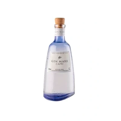 Image of Gin Mare Mediterranean Capri Super Premium with Natural Botanics a surprising Citrus touch. Special Edition 42, 7% Vol 700 ml