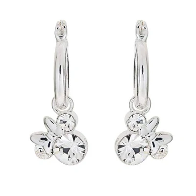 Image of Disney Minnie Mouse Birthstone Jewelry for Women and Girls, Crystal Hoop Earrings