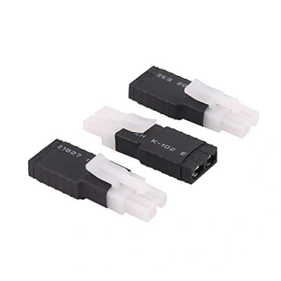 Image of OliRC 3pcs Compatible with TRX Style Female to plug for Big Tamiya Male Connector Adapter(C64 3)