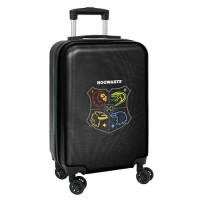 Image of Harry Potter House of Champions Cabin Trolley 20 Inches, Suitcase with Wheels, Security Lock, Lightweight Suitcase, 34.5 x 55 cm, Melange Grey/Black, Grey Melange/Black, Estándar, Casual