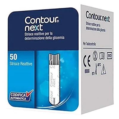 Image of Contour Next Blood Glucose Strips Reactive Measurement, 50 Pieces
