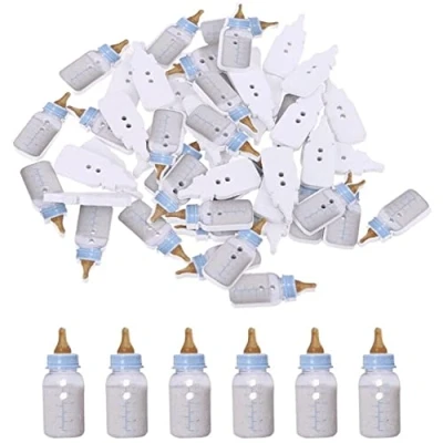 Image of Baby Bottle Buttons 50pcs Wooden Clothes Feeding for Sewing, DIY Crafts
