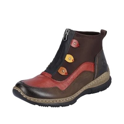 Image of Rieker Women&#039;s N3277 Low Shoes, Brown, 6 UK