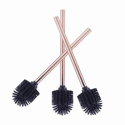 Image of VINN DUNN Toilet Brush Set with Silicone Heads 3PK (Copper Handle 3pk)