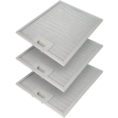Image of 3 x Metal Grease Filters for Cooker Hood 305 267 mm Filter Grille AEG Electrolux 405525042 9 4055250429 Elica GRI0009219A KIT0010805 93952919 Whirlpool Bauknecht 48012210216 8 C00 314158