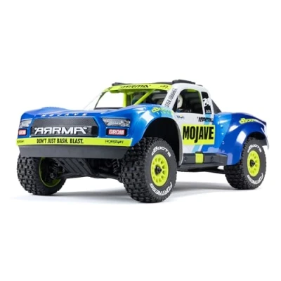 Image of ARRMA RC Truck Mojave GROM 4x4 Smart Small Scale Desert Truck, RTR (with Battery and Charger Included) Blue/White ARA2104T2