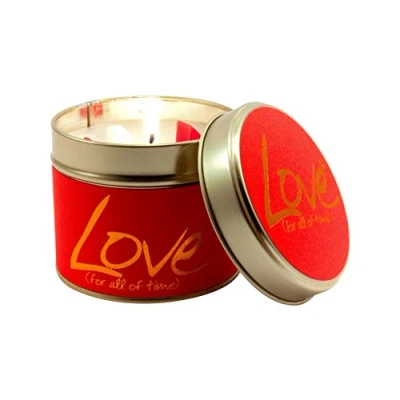 Image of Lily Flame Love Tin, Red, 7.7cm l x w 6.6cm h