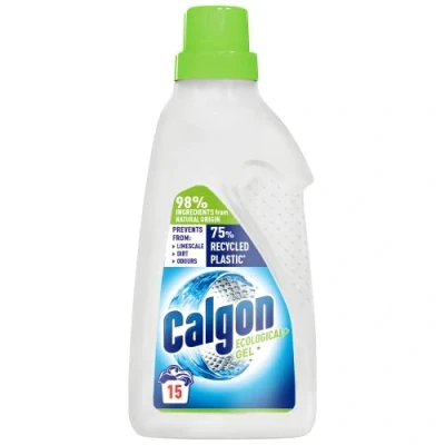 Image of Calgon Washing Machine Softener Gel, Ecological+, Removes Odours, Limescale &amp; Residue, Packaging 100% recyclable, 750ml, Pack of 1