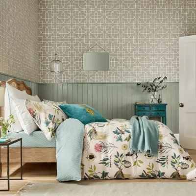 Image of Sanderson Paradesia Duvet Cover Double Orchid and Grey