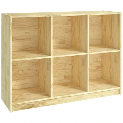 Image of vidaXL Book Cabinet 104x33x76 cm Solid Pinewood