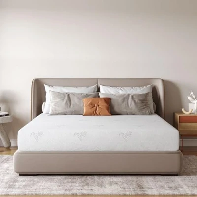 Image of Vesgantti Small Double Mattress 8.7 Inch Memory Foam Medium Firm with Convoluted and High Density 120x190x22cm, CertiPUR US Certified
