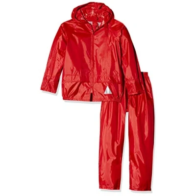 Image of Result Kids RE95J Heavyweight Waterproof Jacket/Trouser Suit Red, X Small/Size 3/4