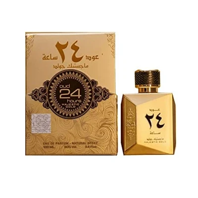 Image of Oud 24 Hours Majestic Gold Edition Edp perfume for Men and Women 100ml By Ard Al Zaafaran Best gift