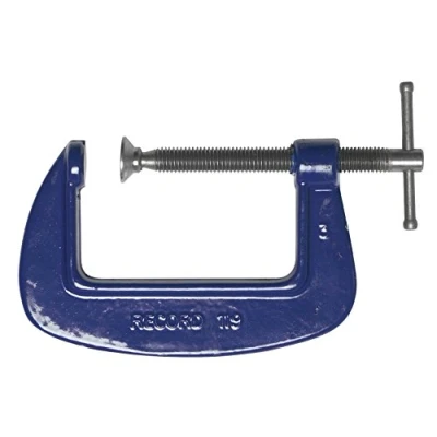 Image of Record Irwin 1196 Medium Duty Forged G Clamp, Blue