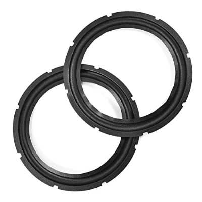 Image of Rubber Edge Speakers, 10 Inch Speaker Surround Repair Woofer Spare Parts Good Replacement for JBL and HiVi Speakers. (2 pieces)