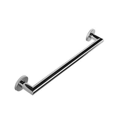 Image of Croydex Modern Safety Support Rail Stainless Steel Grab Bar for Bathroom, Chrome, 600 mm