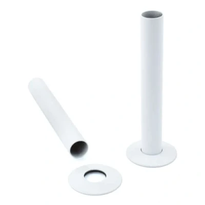 Image of NRG Towel Rail Radiators Pipe and Collars 15mm White
