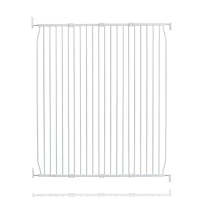 Image of Safetots Extra Tall Eco Screw Fit Baby Gate, White, 130cm 140cm, Gate 100cm in Height, Stair for Baby, Fitted Safety Easy Installation