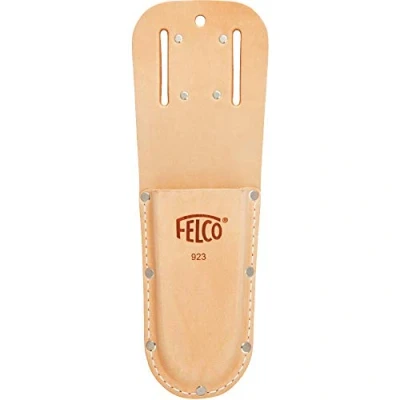 Image of Felco Leather Holster Model 923 Genuine Long for all Secateurs Including 13 Belt &amp; Pocket Clip Garden Tools Plants Gardening Horticulture Vineyard Bonsai Topiary USA Made