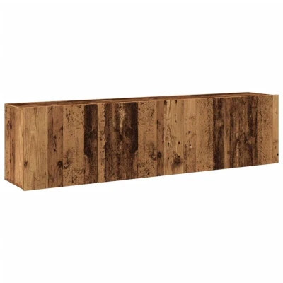 Image of vidaXL TV Cabinets Wall mounted 2 pcs Old Wood 80x30x41 cm
