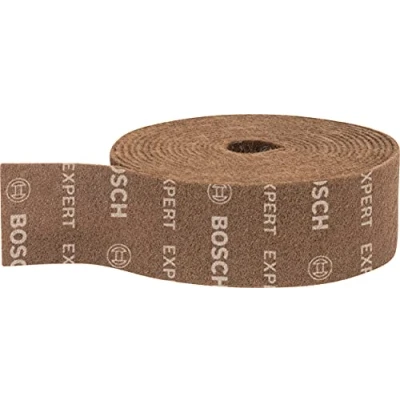Image of Bosch Professional 1x Expert N880 Fleece Roll (for Steel sheets, Width 100 mm, Length 10 m, Accessories Hand Sanding)