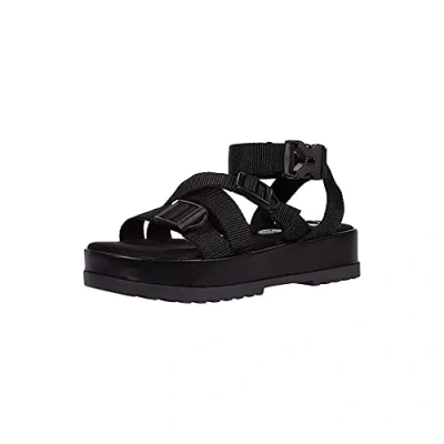 Image of Rocket Dog Women&#039;s Vega Webbing Platform Sandal 7 UK Black