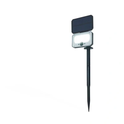 Image of Zink BRADLEY LED Solar Floodlight with Ground Spike Black