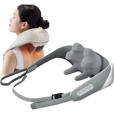 Image of Massagers for Neck and Shoulder with Heat, Goletsure Massagers, Shiatsu Back Massager Heat Electric Muscle Relief, Tired Back, Neck,
