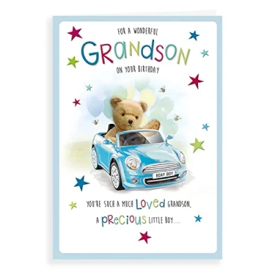 Image of Regal Publishing Cute Birthday Card Grandson 9 x 6 inches
