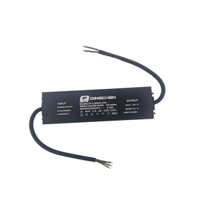 Image of LED Driver 24V Transformer, Waterproof IP67 Power Supply, 100 240V AC to DC Low Voltage Adapter for Outdoor Use (24V100W)