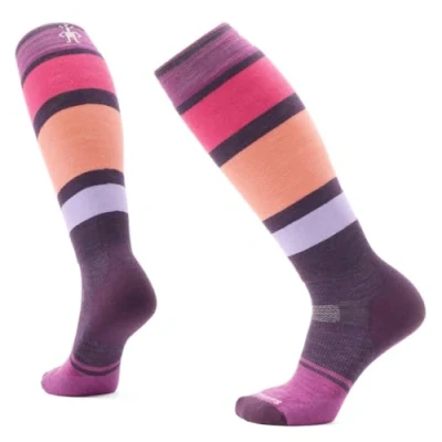 Image of Smartwool Women&#039;s Snowboard Targeted Cushion Over The Calf Socks, Purple Iris, M