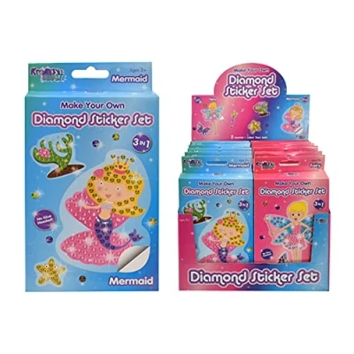 Image of Kreative Kids TY2080 Make Your Own Diamond Sticker Set, Multicolor, 3 x 11 cm