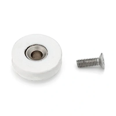 Image of ShowerPart U Grooved Shower Door Rollers/Wheels/Runners L016i, Wheel Diameter 22mm, Thickness 6mm, Replacement Parts, 4x