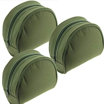 Image of 3 X Green Fishing Reel Cases For Coarse Carp Reels Tackle NGT