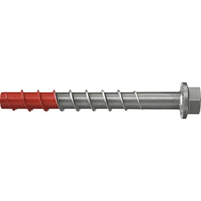Image of fischer UltraCut FBS II 8x100 50/35 US Stainless Steel Hexagon Head Heavy Duty Concrete Screw with Hardened Tip for Outdoor &amp; Wet Areas Securely Fixes in (Pack of 50)