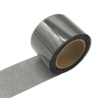 Image of Skyzone Screen Repair Tape, 5cmx5m Self Adhesive Fiberglass Kit Mesh Patch Mosquito Net Tape Waterproof for Door and Window Anti (Grey)