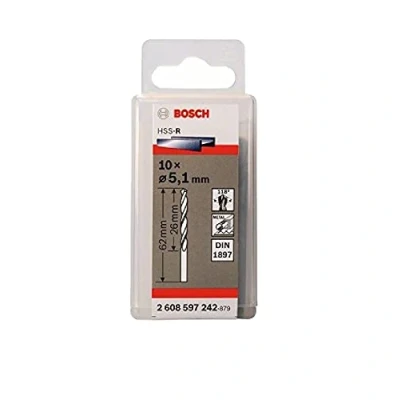 Image of Bosch 2608597242 51 x 26 62 mm Din1897 HSS R Stub Drill Bits