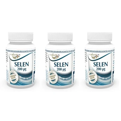 Image of Vita World 3 Pack Selenium 200mcg x 60 Tablets Made in Germany