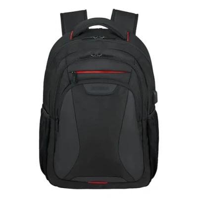 Image of American Tourister AT Work Laptop backpack Eco USB 15.6&quot;, 45 cm, 25 L, Black (Bass Black)