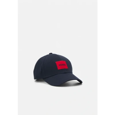 Image of HUGO Mens Men X 581 RL Cotton Twill Cap with red Logo Label
