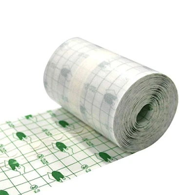 Image of wordmouk Waterproof Transparent Film Roll Adhesive Tape Medical Wound Dressing Fixer Plaster Stretch Fixation Tattoo Aftercare Bandage Anti Allergic self Paste (10cmX10m)