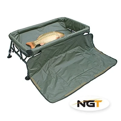 Image of Carp Cradle Unhooking Mat With Knee Pad &amp; Legs Fishing Protective NGT