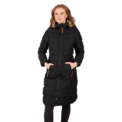 Image of Trespass Womens Audrey II Padded Longer Length Jacket Coat Black XL 16 (FAJKCATR0008 001)