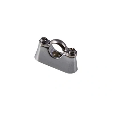 Image of 22mm Chrome Plated Hospital Bracket Pipe Clip On Brass