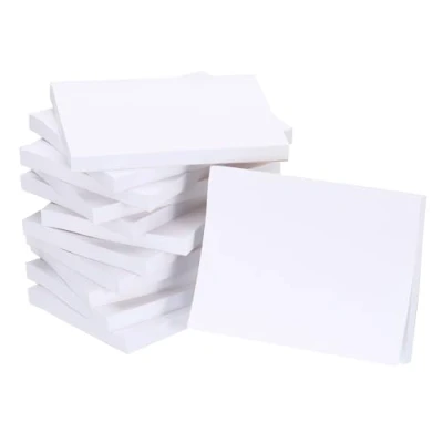 Image of M&amp;G Sticky Notes 3 x 4 Inch, 12pcs Note Pads Sheets Self Stick Strong Sticking Power for Home Office Classroom Books Papers Notebook, White Blank