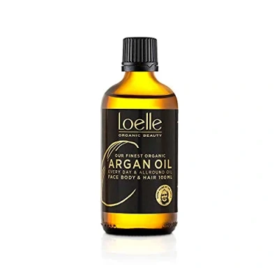 Image of Loelle 100% Pure, Cold Pressed Argan Oil Organic for Hair, Face and Hands Vegan Moisturising Body Oils Rich in Vitamin E Hand Picked Morocco (100ml)